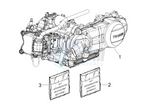 X7 300 ie Euro 3 drawing Engine assembly