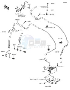 Z1000 ZR1000HHF XX (EU ME A(FRICA) drawing Brake Piping