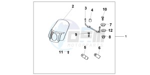 VT750DCA SHADOW SPIRIT drawing CUSTOM SHIELD