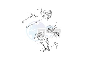 YZF R1 1000 drawing TAILLIGHT