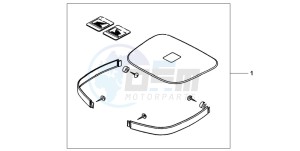 CBF600NA drawing TOP BOX COLOUR PANEL SET