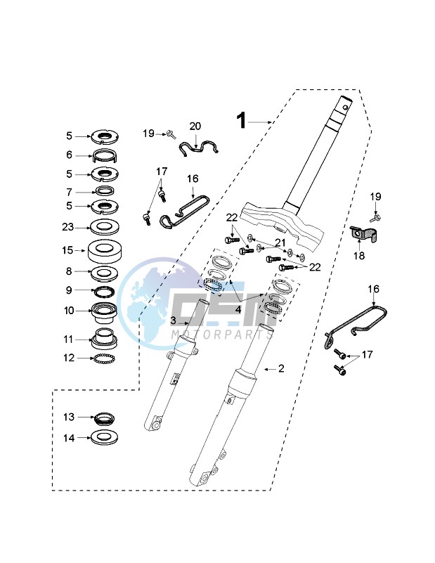 FRONT FORK / STEERINGHEAD