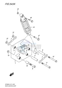 SFV 650 ABS GLADIUS EU drawing REAR CUSHION LEVER