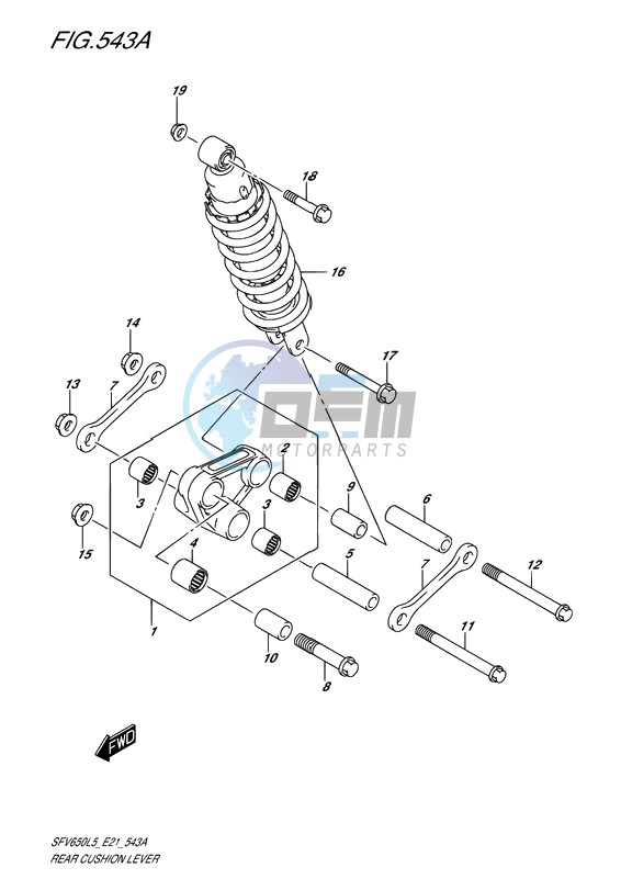 REAR CUSHION LEVER