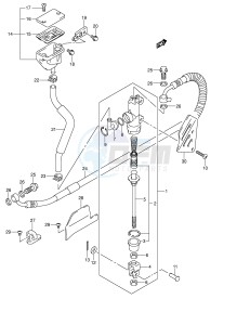 DL650 (E2) V-Strom drawing REAR MASTER CYLINDER