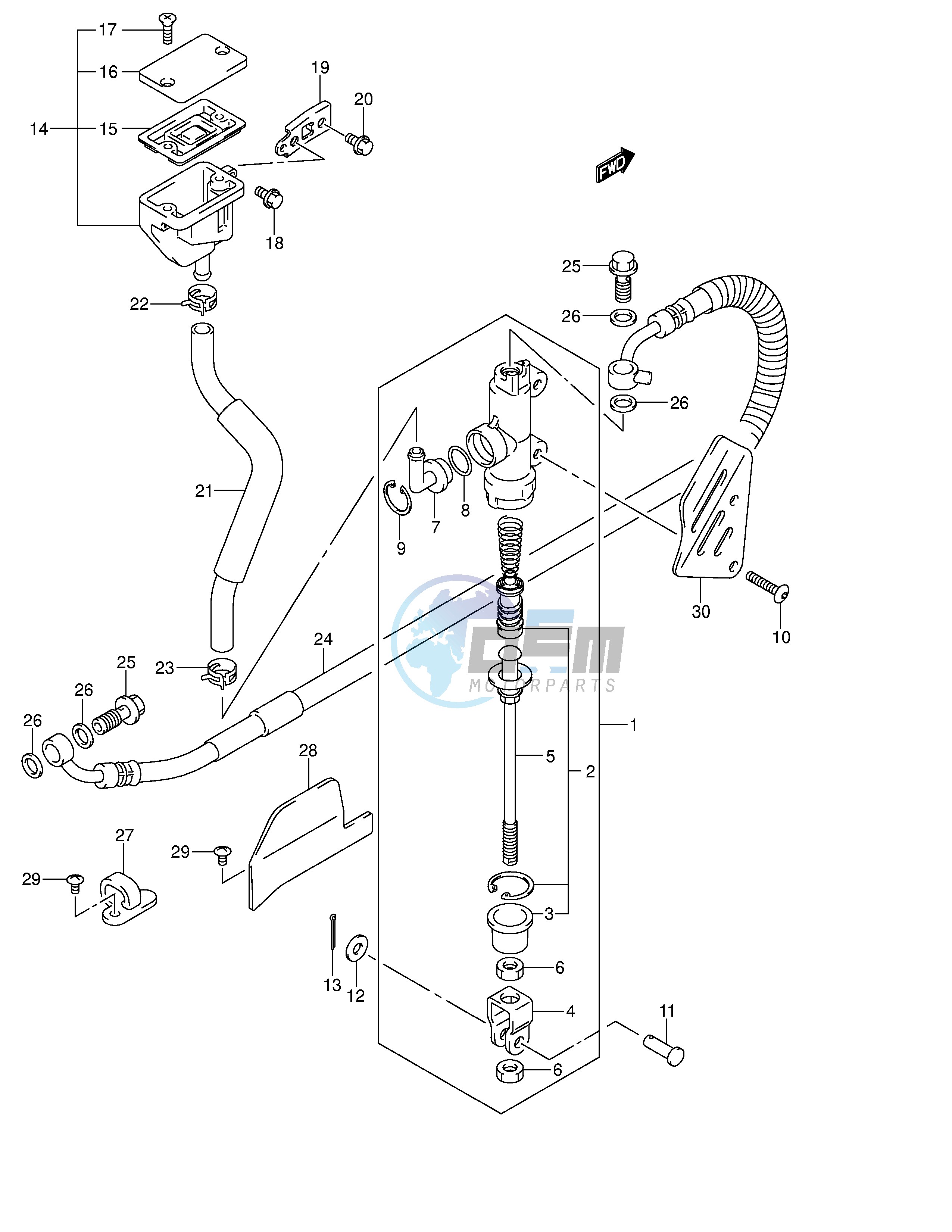 REAR MASTER CYLINDER