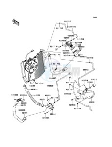 ZZR1400 ZX1400A7F FR GB XX (EU ME A(FRICA) drawing Water Pipe