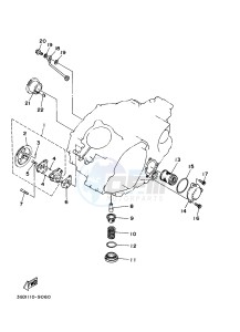 YFM350 YFM35RB RAPTOR 350 (1BS8 1BS7) drawing OIL PUMP