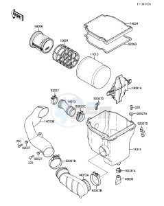 KLF 110 A [MOJAVE 110] (A1-A2) [MOJAVE 110] drawing AIR CLEANER