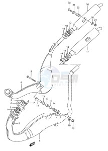 RGV250 (E24) drawing MUFFLER