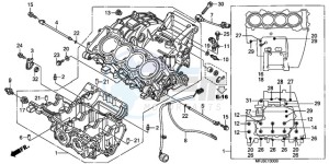 CBR600RRA UK - (E / 3E) drawing CRANKCASE