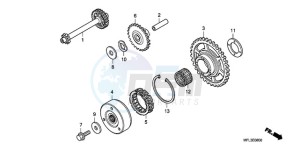 CBR1000RAA Korea - (KO / ABS) drawing STARTING CLUTCH