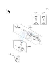 KAF 620 R [MULE 4010 TRANS4X4] (R9F-RAFA) R9F drawing IGNITION SWITCH