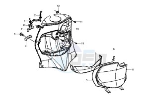 Fly 4T 50 drawing Front glove compartment