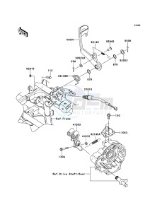 KVF650_4X4 KVF650FCS EU GB drawing Brake Pedal