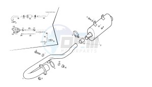 SENDA R BAJA - 125 CC 4T BAJA EU3 drawing EXHAUST