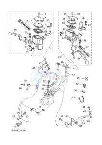 YPR125RA XMAX 125 ABS EVOLIS 125 ABS (2DMC 2DMC) drawing FRONT MASTER CYLINDER