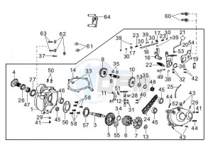 Oregon 250 drawing Gear-box components