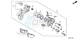 VTR2509 Australia - (U / MK) drawing REAR BRAKE CALIPER