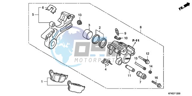 REAR BRAKE CALIPER