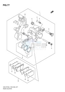 GSX-R750 (E3) drawing REAR CALIPER