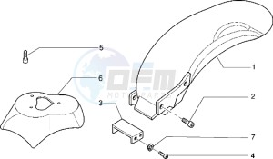 Zip electric 0 drawing Front and rear mudguard