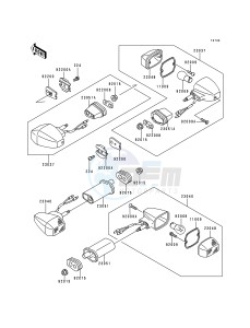 ZX 600 G [NINJA ZX-6R] (G1-G2) [NINJA ZX-6R] drawing TURN SIGNALS