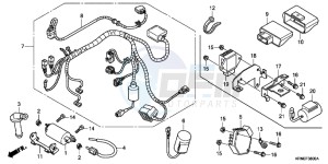 CRF250RD CRF250R Europe Direct - (ED) drawing WIRE HARNESS