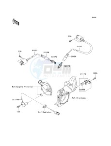 KRF 750 G [TERYX 750 FI 4X4] (G9F) G9F drawing IGNITION SYSTEM