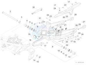 ETV Caponord 1200 drawing Swing arm