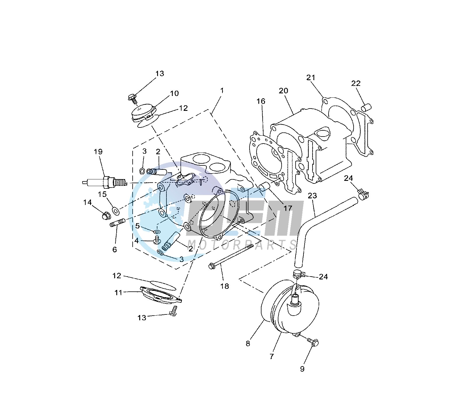 CYLINDER AND HEAD