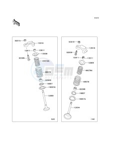 EX 250 F [NINJA 250R] (6F-7F) F7F drawing VALVE-- S- -