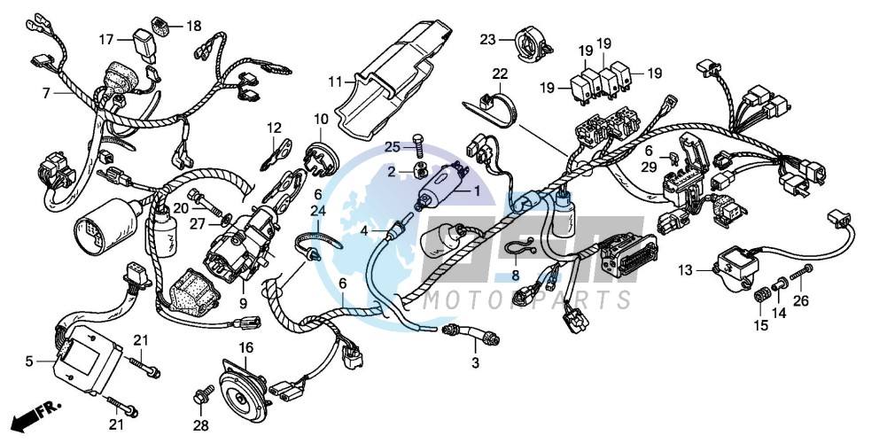 WIRE HARNESS (FES1253-5)(FES1503-5)