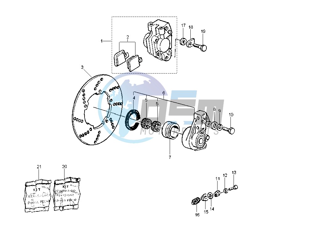 Front brake caliper