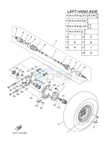 YXM700E YXM700PE VIKING EPS (1XP3) drawing REAR WHEEL