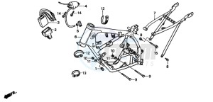 CR80R drawing FRAME BODY