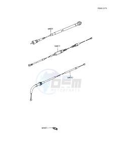 KZ 1000 R [EDDIE LAWSON REPLICA] (R1-R2) [EDDIE LAWSON REPLICA] drawing CABLES