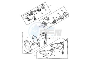 YQ AEROX R 50 drawing FLASHER LIGHT