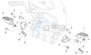 RXV 550 RXV 450-550 STREET LEGAL drawing Foot rests