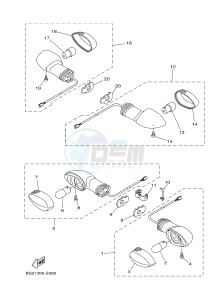 MTN850 MTN-850-A MT-09 ABS (BS29) drawing FLASHER LIGHT