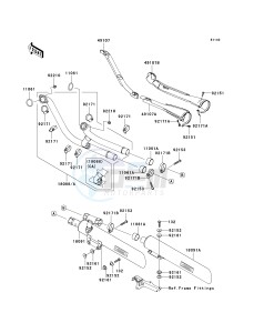 VN 2000 E [VULCAN 2000 CLASSIC] (6F-7F) E6F drawing MUFFLER-- S- -