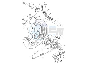 XJ S DIVERSION 600 drawing REAR WHEEL MY98-02