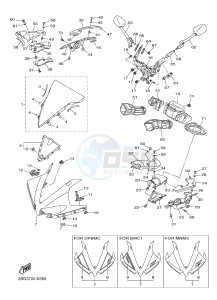 YZF-R1 YZF-R1E 998 R1 (2SG3) drawing COWLING 1