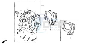 TRX90 drawing CYLINDER HEAD