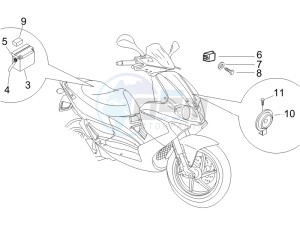 Runner 50 Pure Jet drawing Remote control switches - Battery - Horn