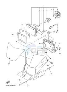 WR250R (32DW 32DV 32DX) drawing HEADLIGHT