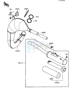 KX 80 G [KX80] (G1-G2) [KX80] drawing MUFFLER