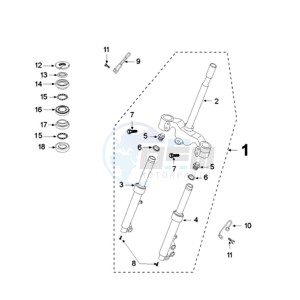 VCLIC BA drawing FRONT FORK / STEERINGHEAD