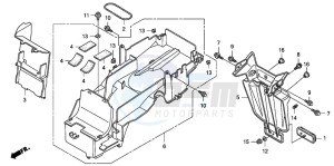 CB1300S CB1300SUPERBOLD'OR drawing REAR FENDER (CB1300/S)