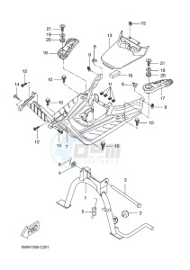 CW50N BW'S NAKED (2B7P 2B7P 2B7P) drawing STAND & FOOTREST